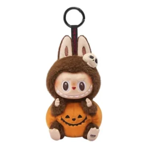 The Monsters Labubu Happy Halloween Party Series Sitting Pumpkin Pendant PPMT-2409-0009
